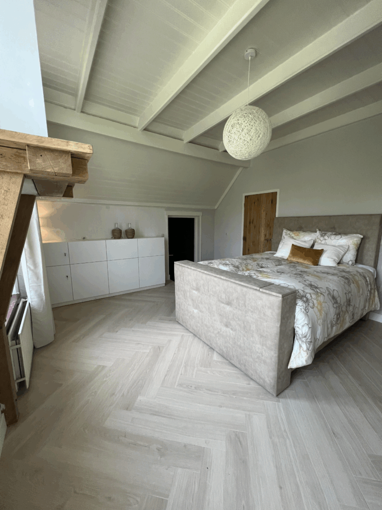 Vakantiehuis aan het water, slaapkamer